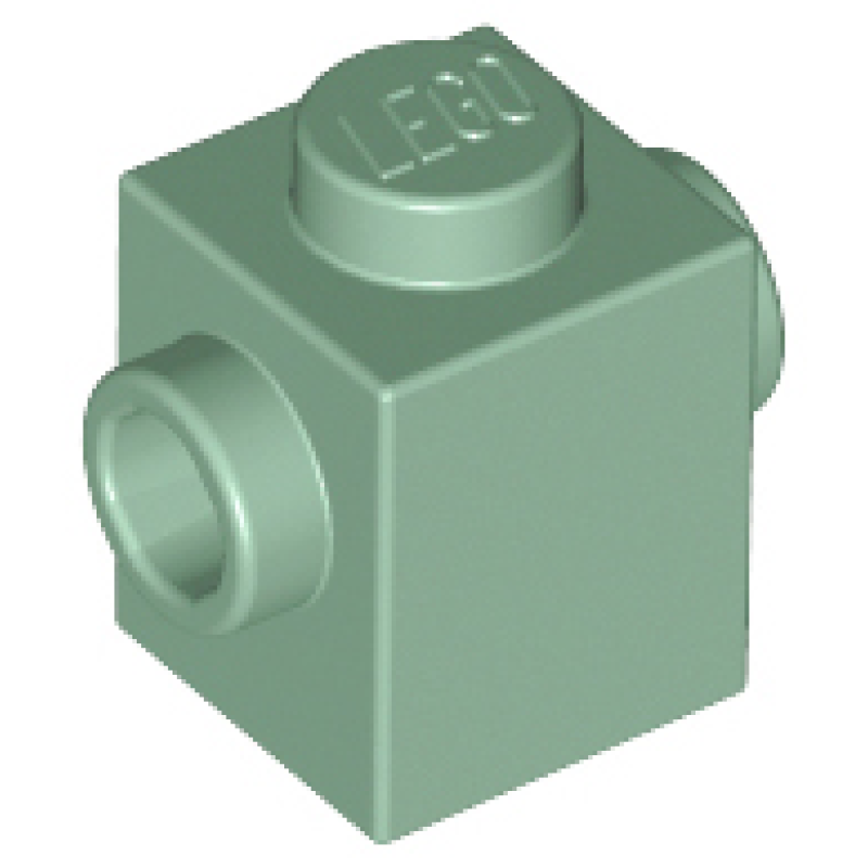 Steen, Aangepast 1x1 met nop aan twee kanten tegenover elkaar Sand Green